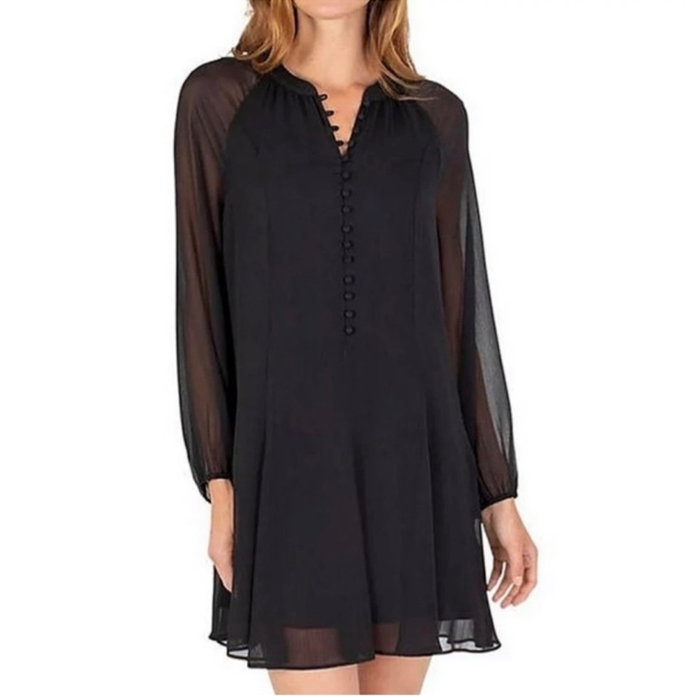 Joie Dress Black Balloon Sleeve Size Small‎